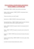 FTCE GENERAL KNOWLEDGE QUESTIONS WITH CORRECT ANSWERS 2026