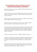 FTCE PROFESSIONAL EDUCATION PRACTICE TEST QUESTIONS WITH CORRECT ANSWERS 2026