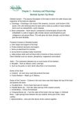 Anatomy & Physiology skeletal system cheat sheet