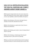 WGU C211 OA ACTUAL TEST PAPER 2026 COMPLETE QUESTIONS AND SOLUTIONS GRADED A&plus;