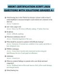 HEENT CERTIFICATION SCRIPT 2026 QUESTIONS WITH SOLUTIONS GRADED A&plus;