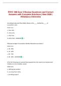 PSYC 388 Quiz 3 Review Questions and Correct Answers with Complete Solutions &vert; New 2026 &vert; Athabasca University