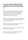 WGU C211 OA FINAL PAPER 2026 TESTED QUESTIONS WITH FULL SOLUTION GRADED A&plus;