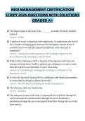 HESI MANAGEMENT CERTIFICATION SCRIPT 2026 QUESTIONS WITH SOLUTIONS GRADED A&plus;