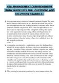 HESI MANAGEMENT COMPREHENSIVE STUDY GUIDE 2026 FULL QUESTIONS AND SOLUTIONS GRADED A&plus;