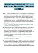 HESI MANAGEMENT FINAL TEST 2026 QUESTIONS WITH CORRECT ANSWERS GRADED A&plus;