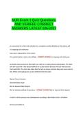 NUR Exam 1 Quiz Questions AND VERIFED CORRECT ANSWERS LATEST 2026-2027&period;