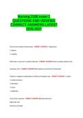 NUR 2180 Physical Assessment Cardiac QUIZ&semi; NUR2180- Physical Assessment Module 3&comma; Quiz 3 Cultural and Health Assessment Exam 1 LATEST QUESTIONS AND VERIFIED CORRECT ANSWERS&period;100&percnt; GUUARANTEED PASS