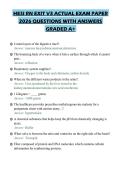 HESI RN EXIT V3 ACTUAL EXAM PAPER 2026 QUESTIONS WITH ANSWERS GRADED A&plus;