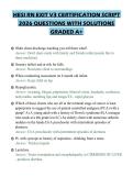 HESI RN EXIT V3 CERTIFICATION SCRIPT 2026 QUESTIONS WITH SOLUTIONS GRADED A&plus;