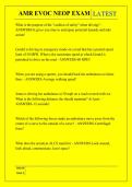 AMR EVOC NEOP EXAM QUESTIONS AND ANSWERS 2026