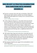 HESI RN EXIT V3 PRACTICE EXAMINATION 2026 QUESTIONS WITH ANSWERS GRADED A&plus;