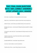 TNCC FINAL EXAM QUESTIONS WITH 100&percnt; CORRECT ANSWERS &vert; LATEST UPDATE 2026 &vert; GRADED A&plus;