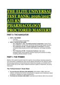 Elite 2026&sol;2027 ATI RN Pharmacology Proctored Mastery Test Bank &vert; NCLEX Guide & Rationales