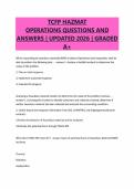 TCFP HAZMAT OPERATIONS QUESTIONS AND ANSWERS &vert; UPDATED 2026 &vert; GRADED A&plus;