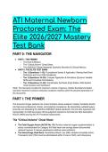 2026&sol;2027 ATI Maternal Newborn Proctored Exam&colon; Elite Test Bank & NGN Study Guide