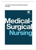 OpenStax Medical-Surgical Nursing Test Bank 2026 &vert; Verified Questions & Answers