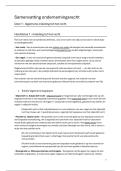 Samenvatting Ondernemingsrecht 