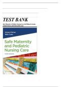 Test Bank for Safe Maternity & Pediatric Nursing Care 3rd Edition by Linnard palmer&comma; Haile Coats &vert; All Chapters 1- 38 covered with Verified Question & Answers &vert; New Edition 2026&excl;&excl;&excl;