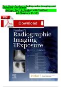 Test Bank Fauber&rsquo;s Radiographic Imaging and Exposure 7th Edition Author&colon; Terri L&period; Fauber with Verified Questions & Answers All Chapters &lbrace;1-10&rcub;