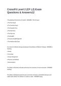 CrossFit Level 2 &lpar;CF L2&rpar; Exam Questions & Answers