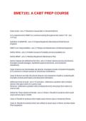 BMET101&colon; A CABT PREP COURSE