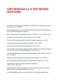 CABT MODULES 2&comma;4&comma; & TEST REVIEW QUESTIONS