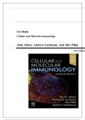 Test Bank For Cellular and Molecular Immunology&comma; 11th Edition by Abul K&period; Abbas&vert; Verified Chapters 1-21&vert;&vert; Latest Edition 2025