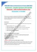 PRN1409 Client-Centered Care III Exam 2026&sol;2027 Actual Exam