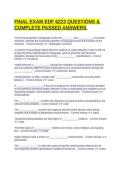  FINAL EXAM EDF 6223 QUESTIONS & COMPLETE PASSED ANSWERS 