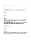 NR 601 Final Exam Practice&colon; Primary Care of the Maturing and Older Adult 2026 Chamberlain College