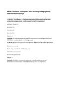 NR 601 Final Exam&colon; Primary Care of the Maturing and Aging Family 2026 Chamberlain College