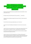 A&P 2 Module 3 Exam &ndash; Portage Learning Questions and Updated Answers 2026&sol;2027