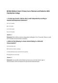 NR 602 Midterm Exam&colon; Primary Care of Women and Pediatrics 2026 Chamberlain College