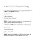 NR 602 Primary Care Final Exam Prep 2026 Chamberlain College