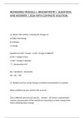 BCMB 412 - EXAM 1 REVIEW QUESTIONS AND ANSWERS RATED 100&percnt; CORRECT&period;