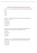 CIST 1122 Quiz &vert; UPDATED Questions with 100&percnt; Correct Answers