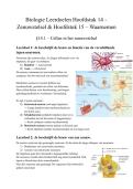 Uitgewerkte Leerdoelen Hoofdstuk 14 - Zenuwstelsel & Hoofdstuk 15 - Waarnemen - Nectar 5 VWO Biologie