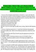 ATI Pediatrics Proctored Exam 2026&sol;2027 &ndash; Verified Questions and Answers Study Material