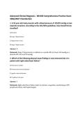Advanced Clinical Diagnosis - NR 603 Comprehensive Practice Exam 2026&sol;2027 Chamberlain