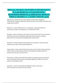 BIOL251 Human Anatomy and Physiology I with Lab Module 5 Skeletal Muscle Tissue Exam Review Questions and Study Guide