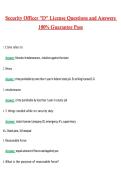 Security Officer &lpar;D&rpar; License 2026 &vert; Complete Questions and Guide Answers&comma; 100&percnt; Verified Graded A&plus;
