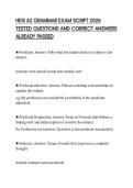 HESI A2 GRAMMAR EXAM SCRIPT 2026 TESTED QUESTIONS AND CORRECT ANSWERS ALREADY PASSED