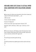 HESI MED SURG EXIT EXAM V1 ACTUAL PAPER 2026 QUESTIONS WITH SOLUTIONS GRADED A&plus;