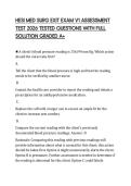 HESI MED SURG EXIT EXAM V1 ASSESSMENT TEST 2026 TESTED QUESTIONS WITH FULL SOLUTION GRADED A&plus;
