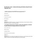 NU 578 Unit 1 Exam - Advanced Nursing and Evidence-Based Practice 2026&sol;2027 USA