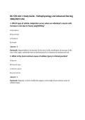 NU 578 Unit 1 Study Guide - Pathophysiology and Advanced Nursing 2026&sol;2027-USA