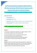 ATI RN Comprehensive Predictor 2026 Exit Exam&colon;  180 Next Generation NCLEX Practice Questions with  Detailed Rationales for Nursing Students