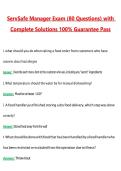 ServSafe Manager Exam &lpar;80 Questions&rpar; Actual 2026 &sol; 2027 Questions with Verified Answers Grade A&plus; Guarantee