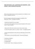 QMB 3602 EXAM 2 UCF &vert; QUESTIONS AND ANSWERS &vert; 2026 UPDATE &vert; WITH COMPLETE SOLUTION&period;